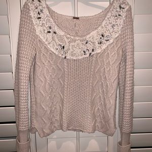 Free People Cableknit Sweater